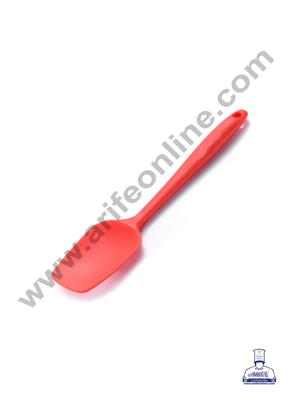 CAKE DECOR™ Red Silicone Spoon Spatula for Smooth Frosting, Easy Mixing, & Clean Scraping