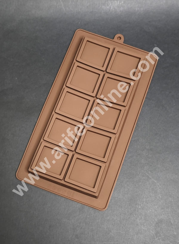 CAKE DECOR™ 1 Cavity Box Design Kunafa Chocolate Bar Silicone | Pistachio Kunafa Chocolate Bar Mould (Design-04)