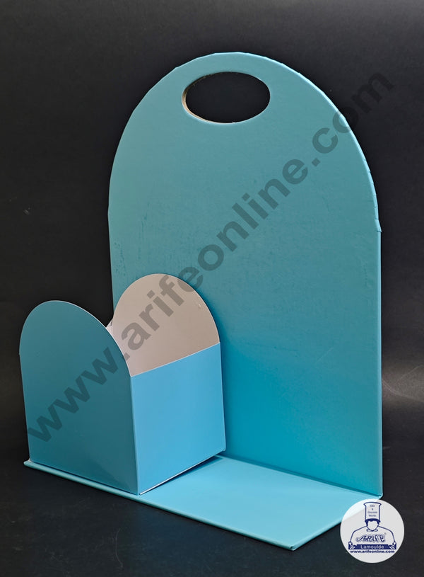 Blue Foldable Cake and Flower Hamper - CAKE DECOR™