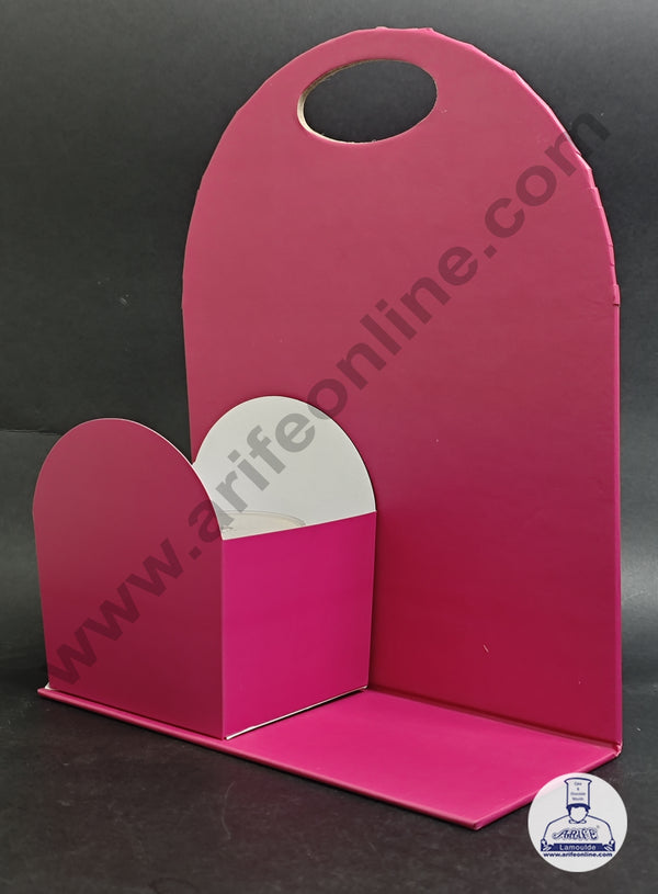 Pink Foldable Cake and Flower Hamper - CAKE DECOR™
