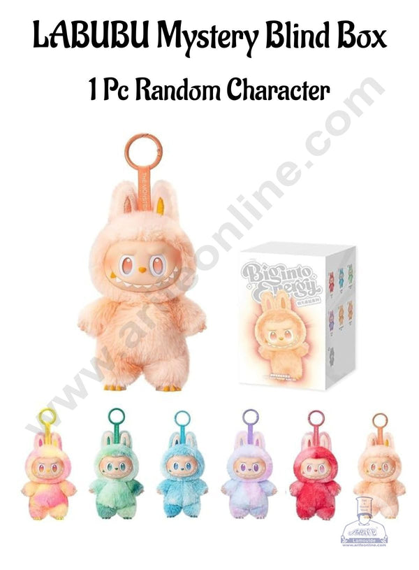 LABUBU Mystery Blind Box 1 Pc Random Character | Vinyl Plush Pendant Blind Box| Assorted Colours - CAKE DECOR™