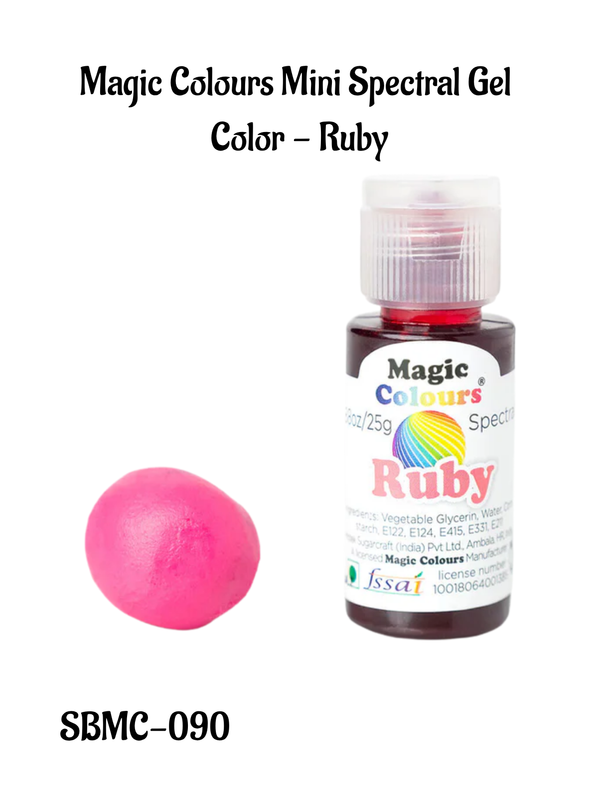 Home Magic Colours Mini Spectral Gel Color - Ruby( SBMC-090)
