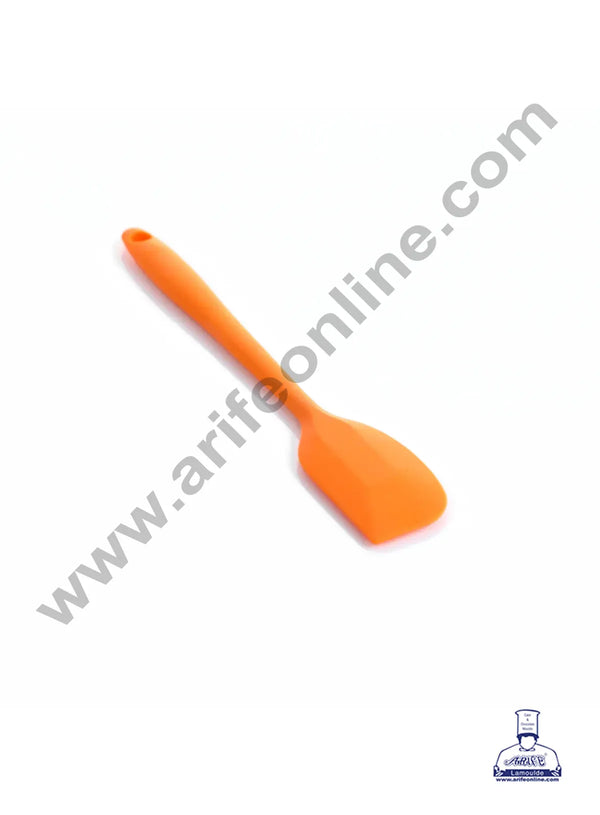 CAKE DECOR™ 1  Piece Small Orange Silicone Spatula | Mix, Frost, & Scrape with Ease, Kitchen Cooking Tool