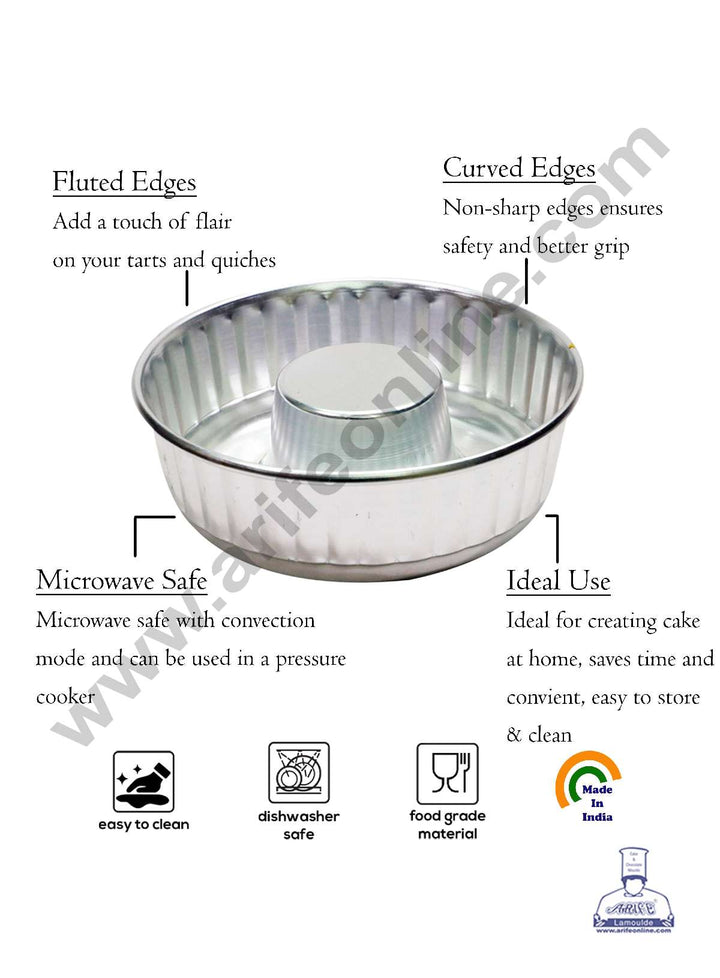 Cake Pan, Ring Mold Aluminium 9.8 Radius (Forma de bolo e Pudim 9.8)