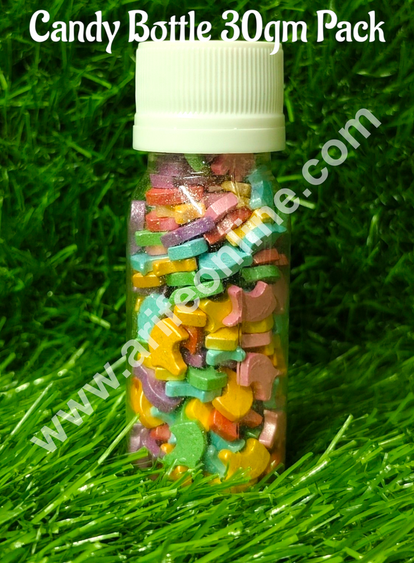 CAKE DECOR™ Sugar Candy -  Multi Colour Unicorn  Sprinkles and Candy- 30 gm