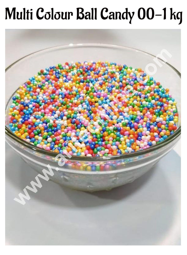 CAKE DECOR™ Sugar Candy - Multi Colour Balls Candy- 00 - 1 kg