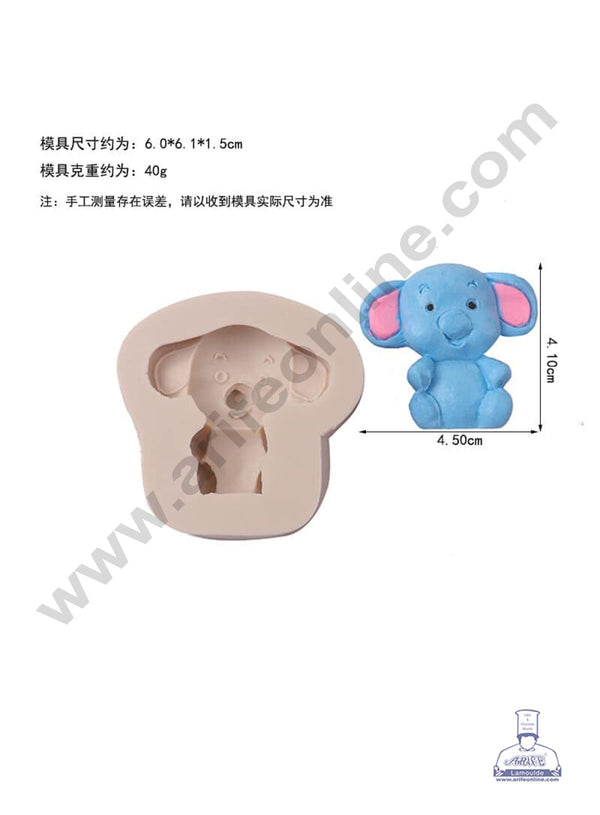 Silicon Elephant Marzipan Mould | Animals Shape Fondant Clay Marzipan Cake Decoration Mould - CAKE DECOR™