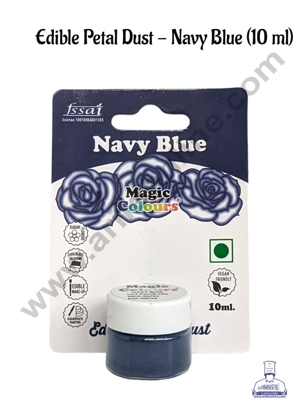 Magic Colours™ Edible Petal Dust - Navy Blue  (10 ml)