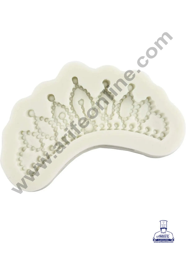 Cake Decor Silicone 1 Cavity Princess Crown Pink Fondant Mould (Design 02)