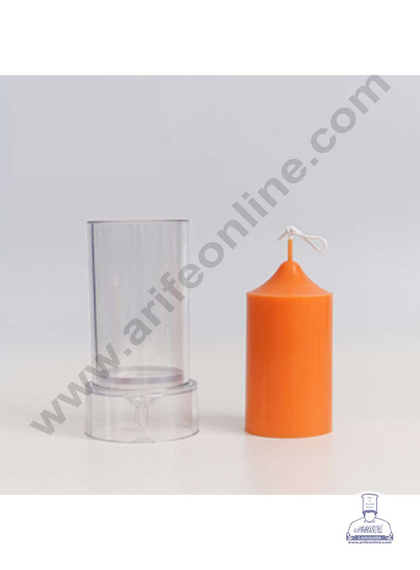 CAKE DECOR™ 3D Acrylic 1 Cavity Pillar Shape with Dome Top Acrylic Candle Moulds SBACM-P9