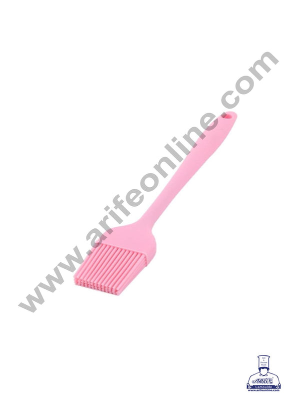 CAKE DECOR™ 1pc Pink Silicone Brush | Heat-Resistant, Non-Stick & Flexible with Silicone Handle