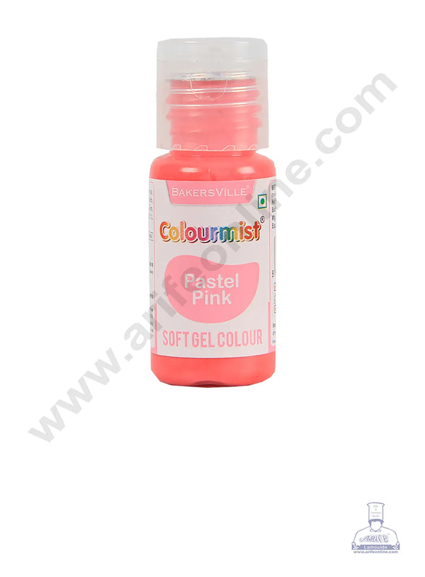 Colourmist Soft Gel Paste Food Color Pastel Pink  20g | Edible Gel Colour For Fondant