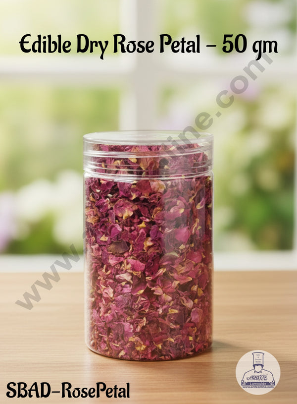 CAKE DECOR™ Edible Dry Rose Petal - 50 gm (SBAD-RosePetal)