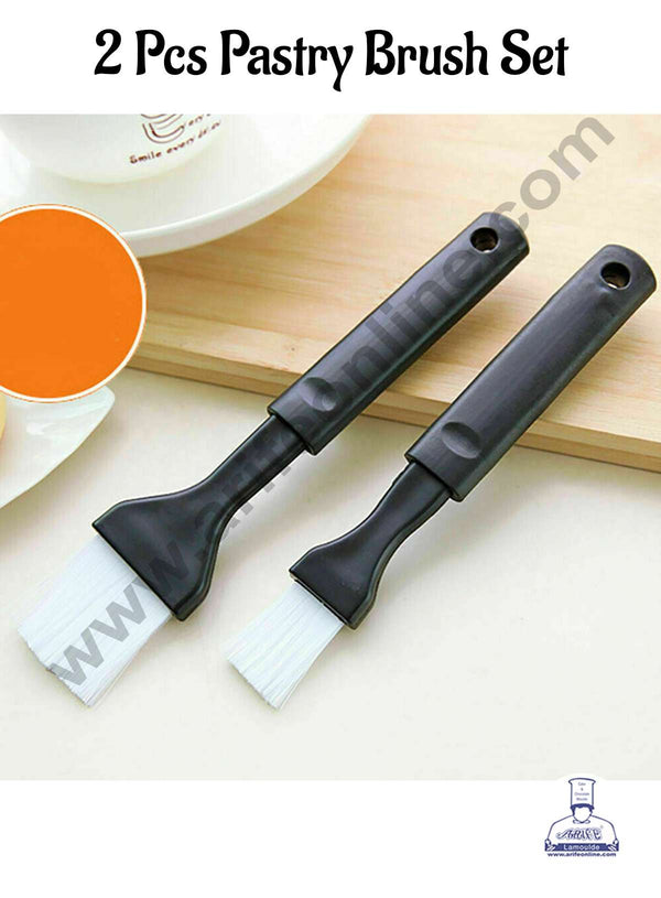 CAKE DECOR™ 2 Pcs Pastry Brush Set | Baking Tool | Food Brush