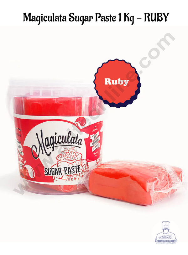 Magiculata Sugar Paste 1 Kg - Ruby