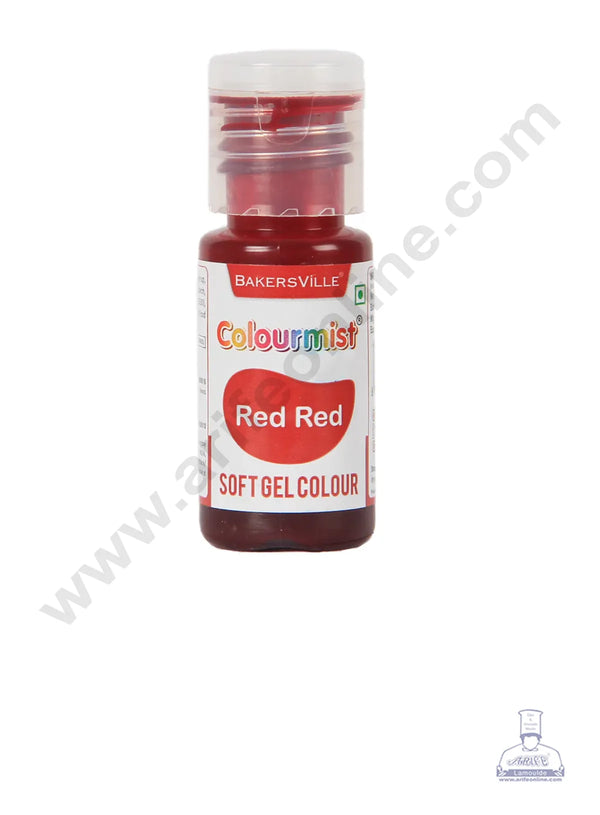 Colourmist Soft Gel Paste Food Color Red Red  20g | Edible Gel Colour For Fondant