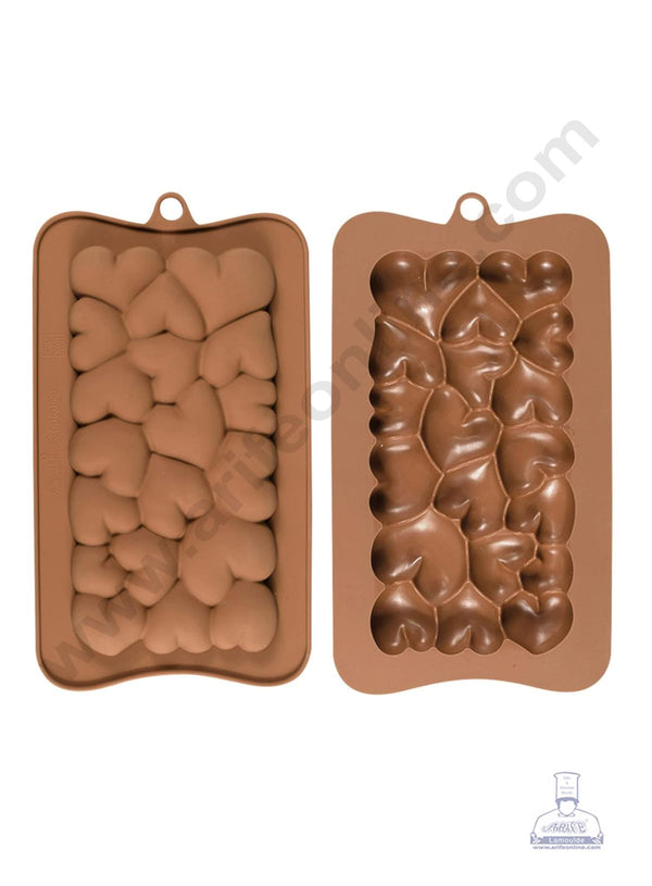 1 Cavity Bubble Heart Shape Chocolate Bar Silicone Chocolate Mould - CAKE DECOR™