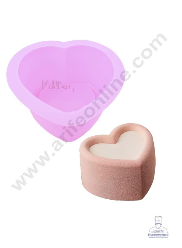 1 Cavity Silicone Heart Bento Cake Pan Mould (Pack of 1) - CAKE DECOR™
