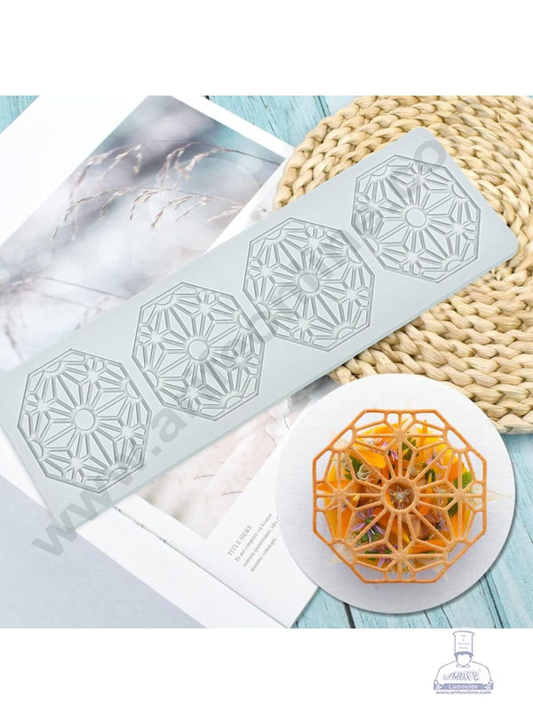4 Cavity Silicon Multi Leaves Flower Shape Chocolate Garnishing Mould | Cake Insert Decoration Mould - CAKE DECOR™