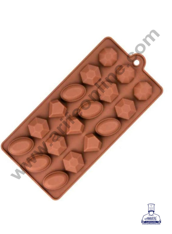 Cake Decor 18 Cavity Stone Shape Silicone Chocolate Mould