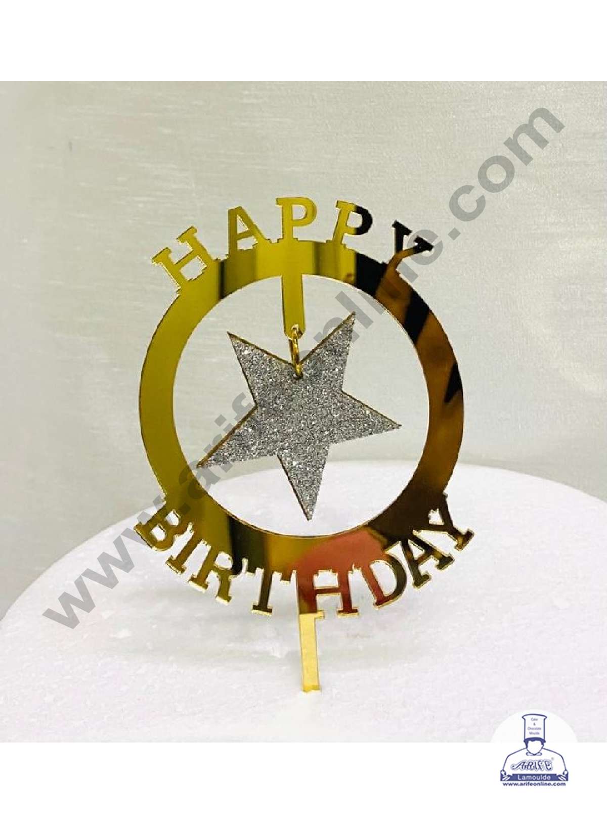 White Cake with Blue and Yellow Star Cake Topper · Free Stock Photo