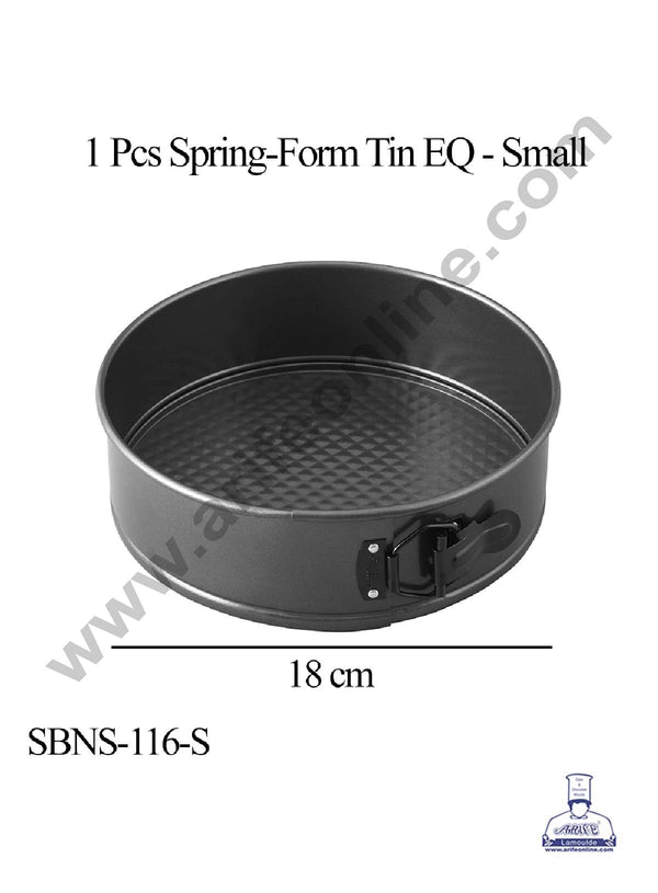 CAKE DECOR™ Round Non-Stick Spring-Form Tin EQ | Cake Mould | Bakeware Pan - Small (SBNS-116-S)