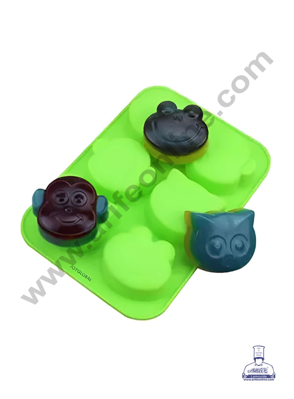 Moule à Sucettes En Silicone Forme Grenouille - 8 Cavités, Avec 20 Bâtonnets - Pour Chocolat, Bonbons, Glaçons, Résistance -40°C à +446°C - 5