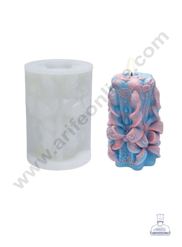 CAKE DECOR™ 3D Silicon 1 Cavity Carved Root Shape Silicon Candle Mould, Silicon Soap Mould, Handmade Decorative Soap Ornament Making SBSP-DYF6984