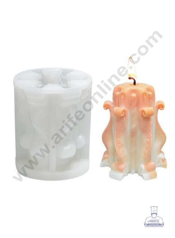 CAKE DECOR™ 3D Silicon 1 Cavity Carved Root Shape Silicon Candle Mould, Silicon Soap Mould, Handmade Decorative Soap Ornament Making SBSP-DYF6987