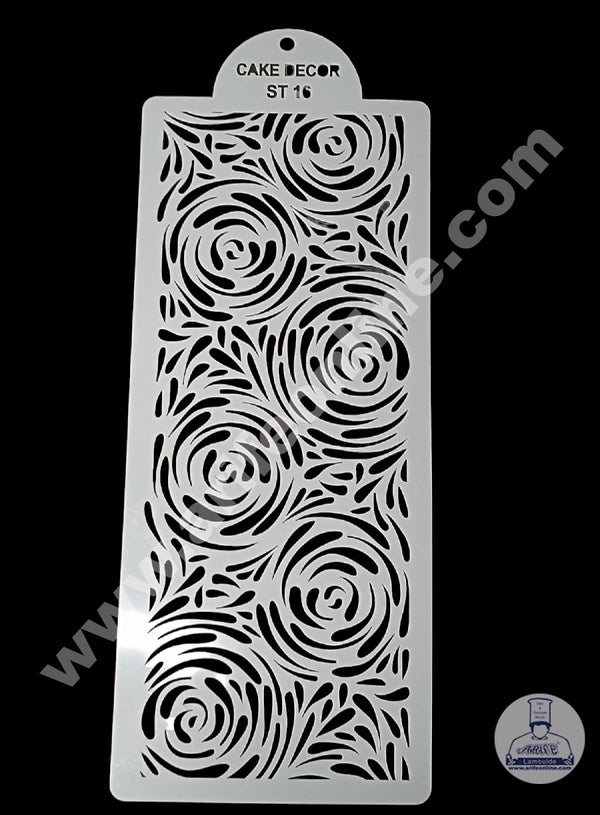 CAKE DECOR™ Wedding Cake Stencil, Cake Border Side Decoration Tool SBST-067