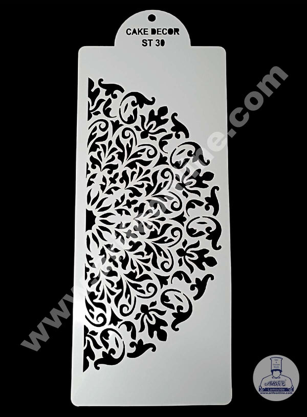 CAKE DECOR™ Wedding Cake Stencil, Cake Border Side Decoration Tool SBST-074