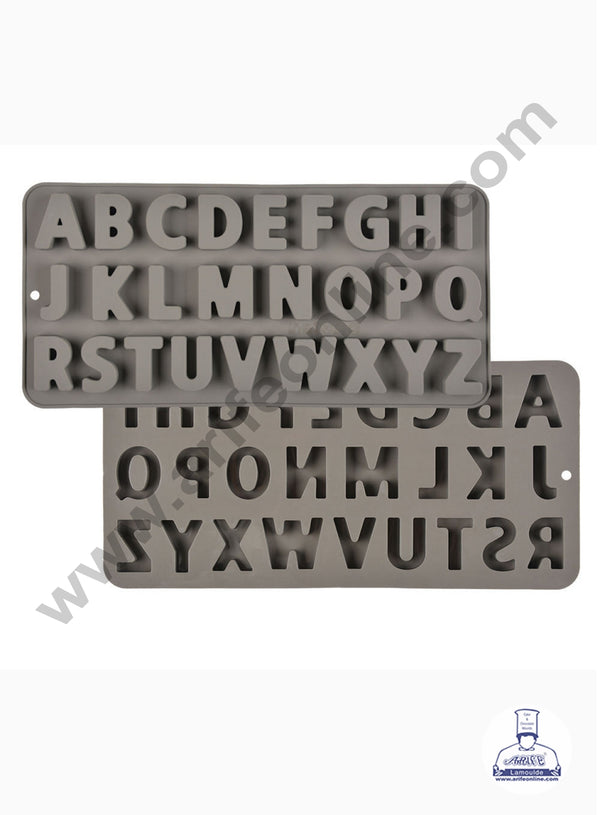 "A-Z" 26 English Letters Upper Case Alphabet Chocolate Candy Silicone Mold  Alphabet Baking Silicon Mold