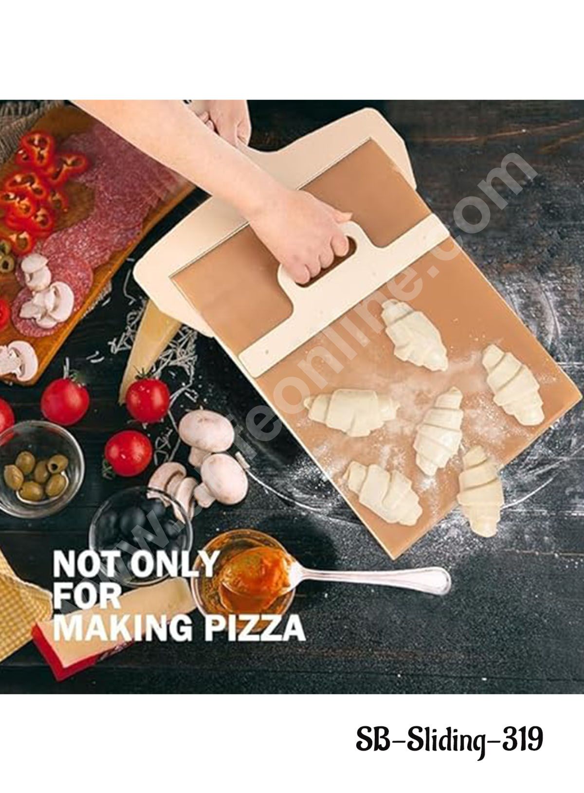 Home CAKE DECOR™ Sliding Pizza Cake Sliding Scrapper, That Transfers ...