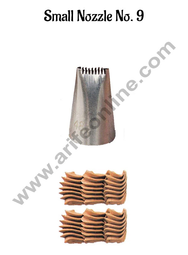 Cake Decor Small Nozzle - No. 9 Basketweave Piping Nozzle