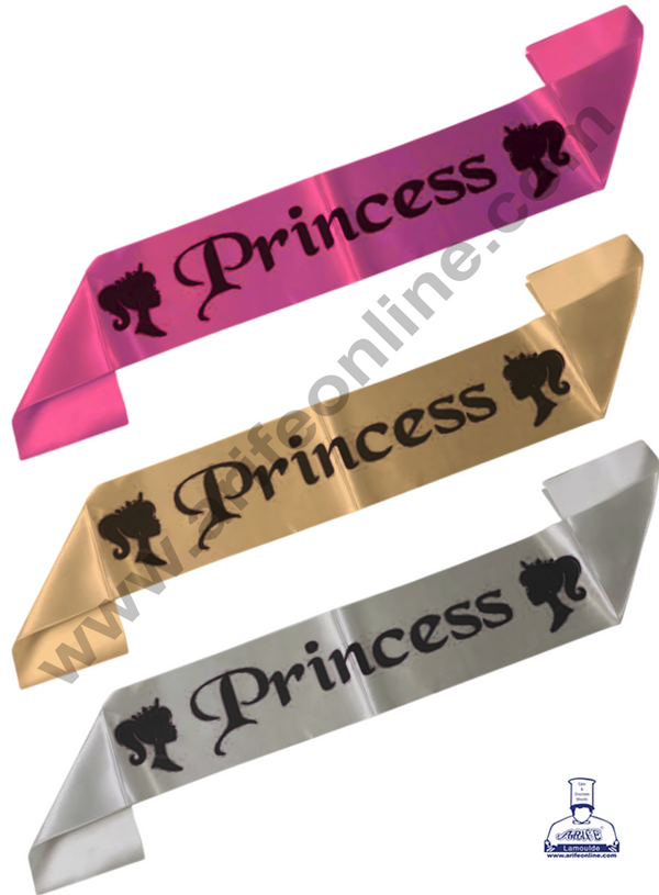 1 Piece Princess Sash | Party Supplies - Assorted Color - CAKE DECOR™