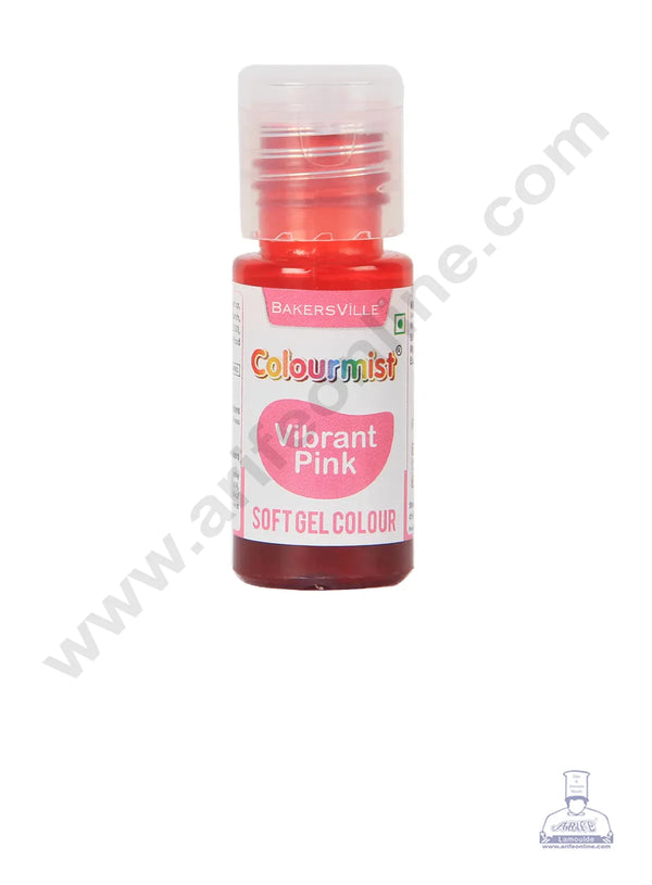 Colourmist Soft Gel Paste Food Color Vibrant Pink 20g | Edible Gel Colour For Fondant