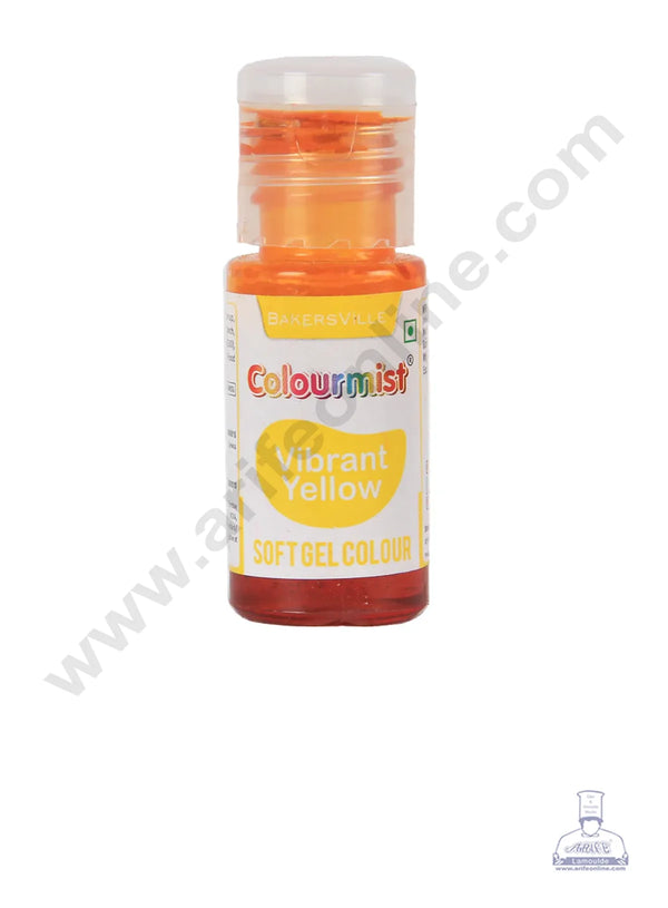 Colourmist Soft Gel Paste Food Color Vibrant Yellow 20g | Edible Gel Colour For Fondant