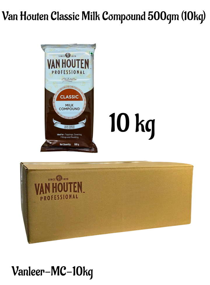 Van Houten Classic Milk Compound Slab- 10kg (Previously known as a