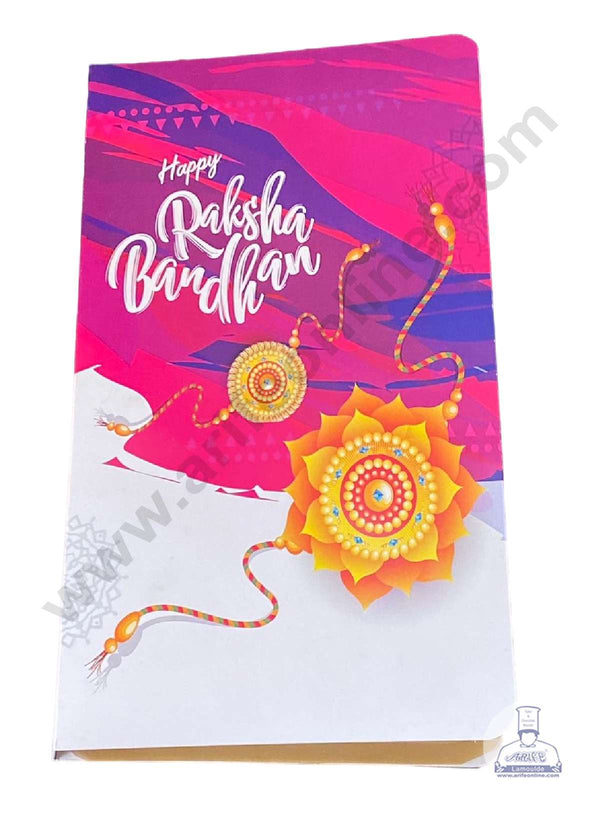 CAKE DECOR™ Happy Rakhi Book Shape Chocolate Box (Pack of 1Pc) SBBX-RAKHI-3