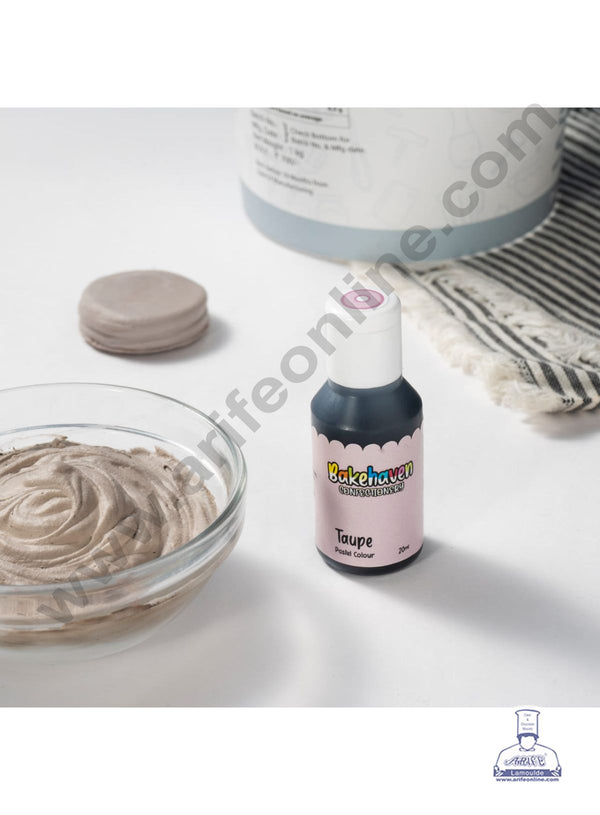 Bake Haven Confectionery Icing Gel Pastel Colour - Taupe (20g)