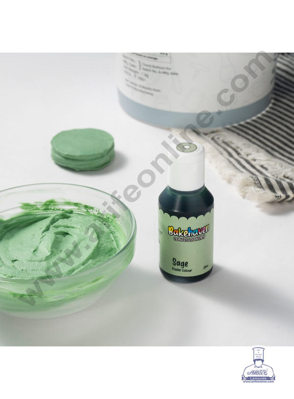 Bake Haven Confectionery Icing Gel Pastel Colour - Sage (20g)