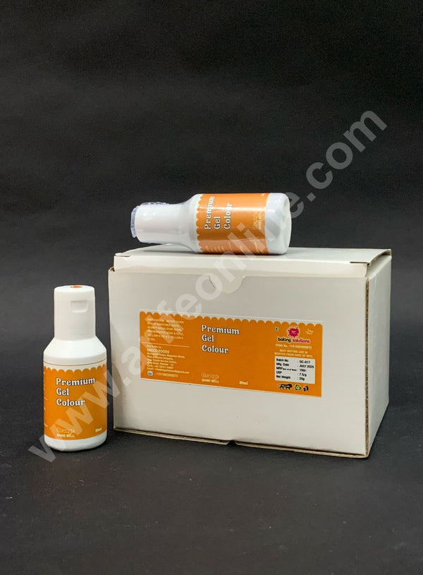 7C Edible Premium Gel Color Food Colouring for Icing, Cakes Decor, Baking, Fondant Colours - Orange