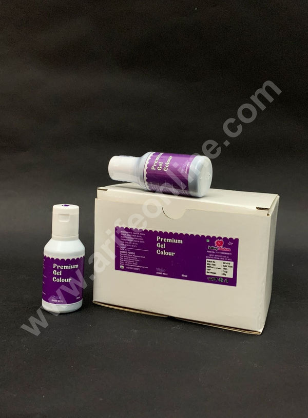 7C Edible Premium Gel Color Food Colouring for Icing, Cakes Decor, Baking, Fondant Colours - Violet