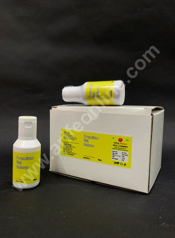 7C Edible Premium Gel Color Food Colouring for Icing, Cakes Decor, Baking, Fondant Colours - Lemon Yellow