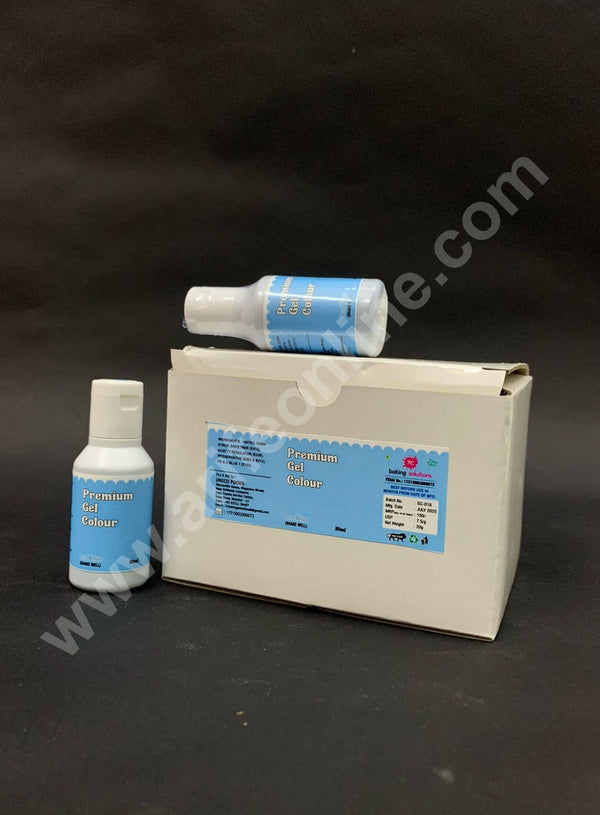 7C Edible Premium Gel Color Food Colouring for Icing, Cakes Decor, Baking, Fondant Colours - Ice Blue