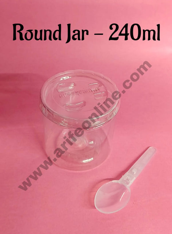 Ultimakes Round PET Jar /Can-240ml (1 piece)