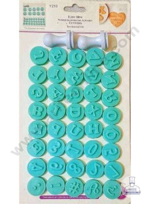 CAKE DECOR™ Mini Upper Case Alphabet, Numbers & Special Characters Stamp Cookie Cutter Fondant Cutters (SBY-210-1)