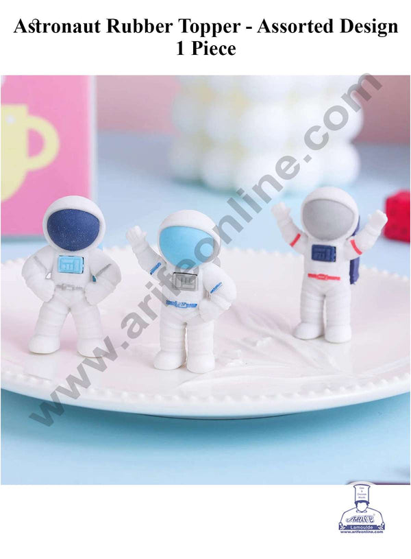 CAKE DECOR™ 1 Piece Mini Astronaut Rubber Cake Topper - Assorted (SBT-R-008)