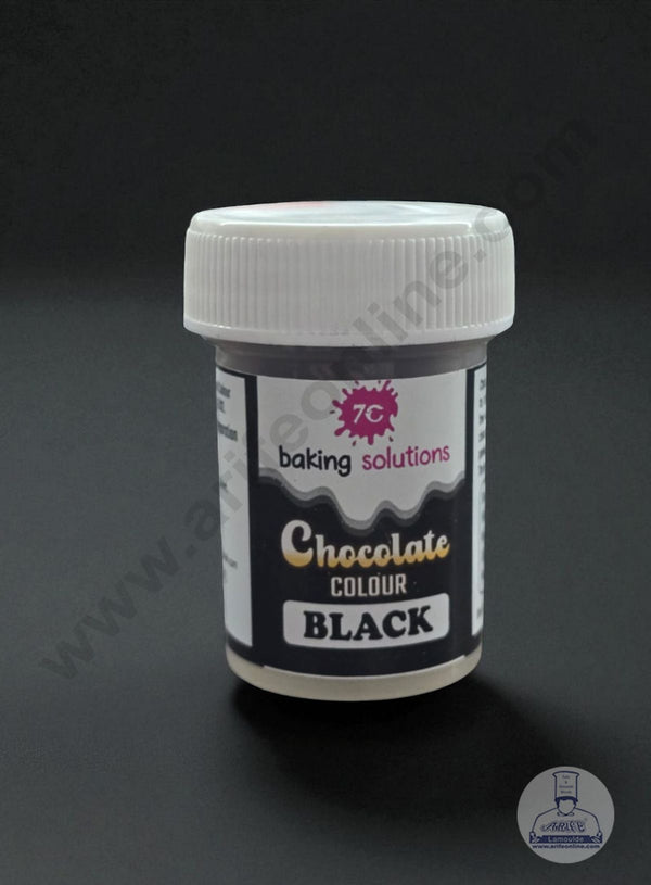 7C Edible Chocolate Colour Powder – Black (5g) | Food Colour for Chocolates, Cakes & Desserts