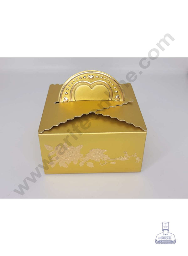 CAKE DECOR™ Chocolate Box | Candy Box | Chocolate Packing Box | Gift Box - Gold - 10 Pcs Pack